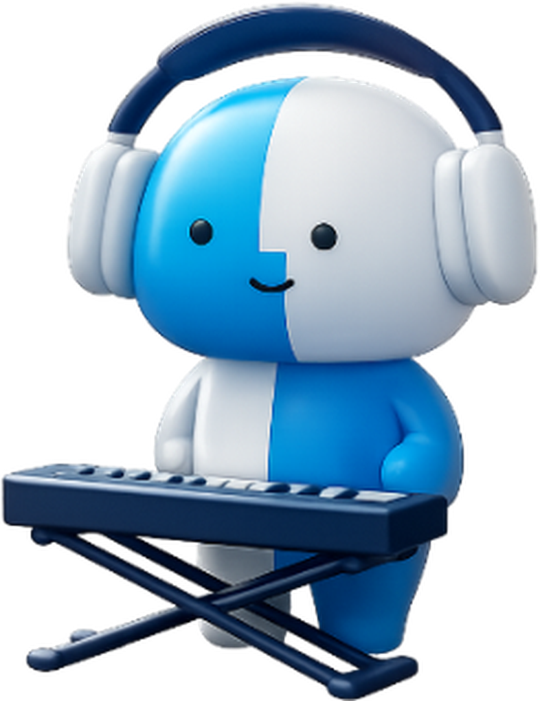 Lil Finder Guy at a keyboard